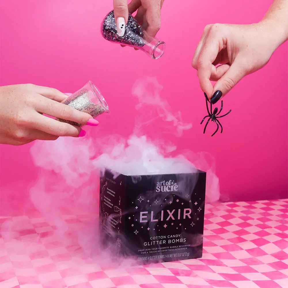Elixir Cotton Candy Drink Glitter Bombs