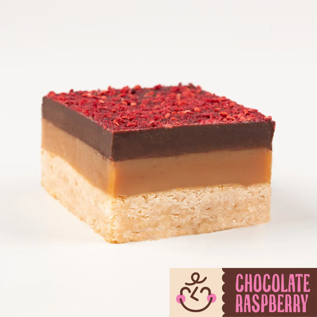 Raspberry Artie Bars Millionaire Shortbread Cookie Bar