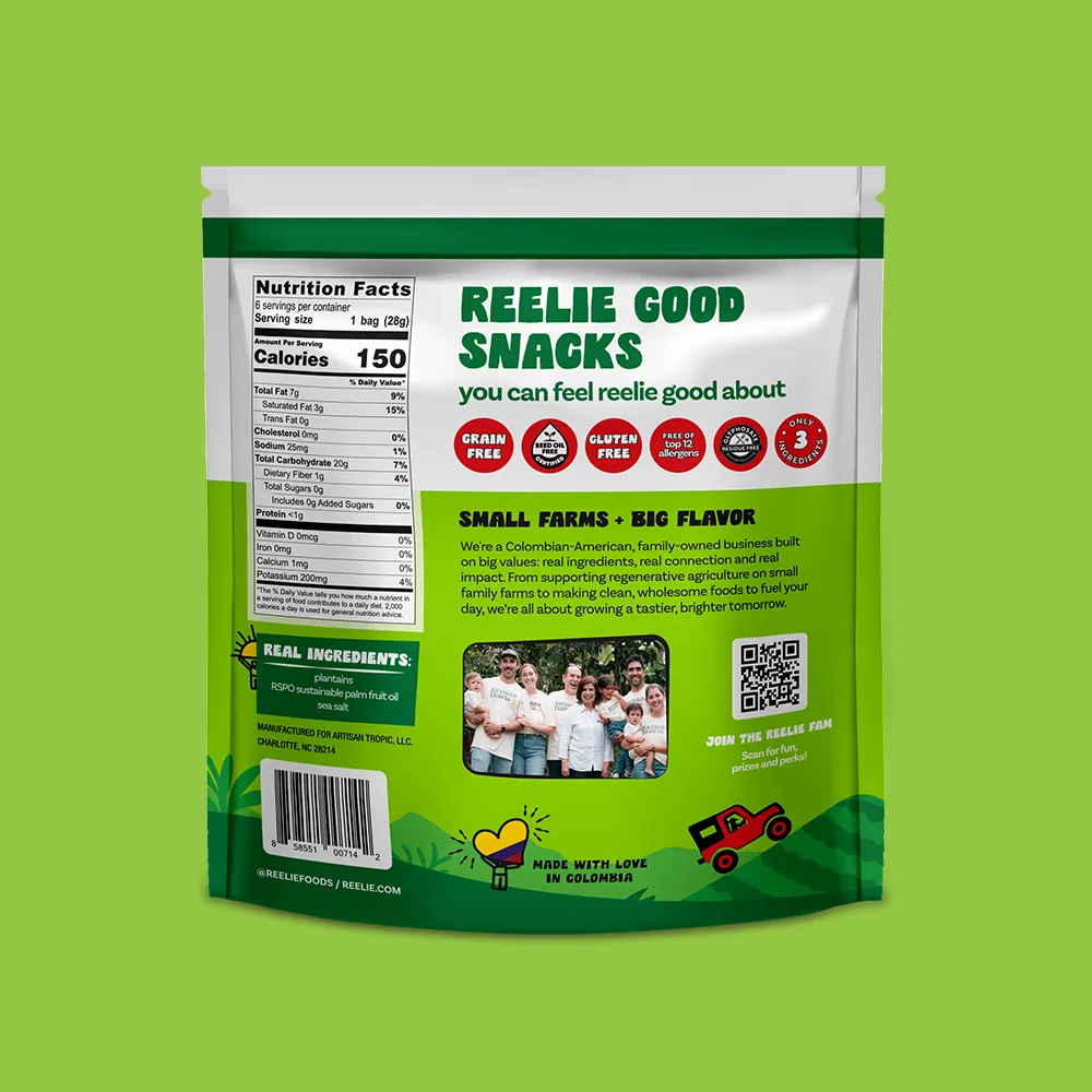 1 oz Plantain Chips: Sea Salt (Multipack 6 Units)