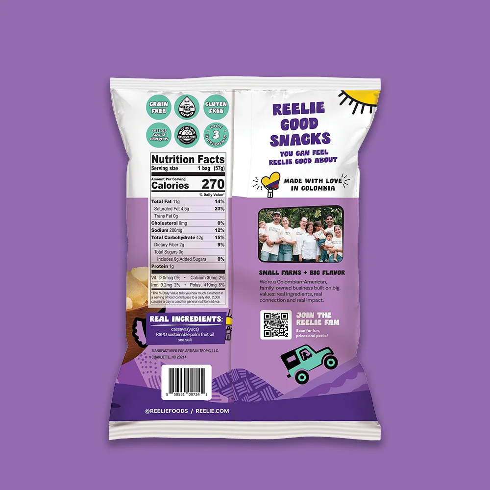 2 oz Cassava Chips: Sea Salt