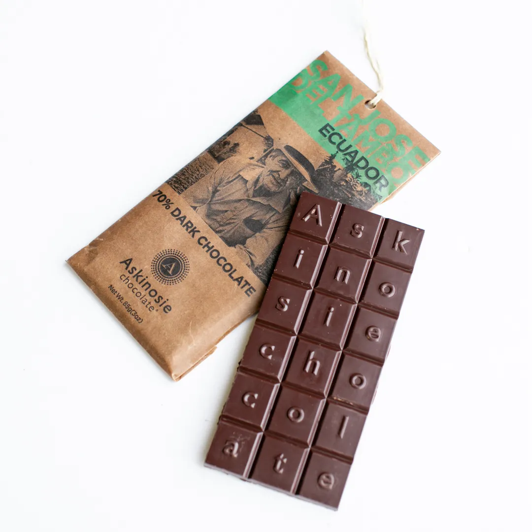 WS 70% Del Tambo, Ecuador Dark Chocolate Bar