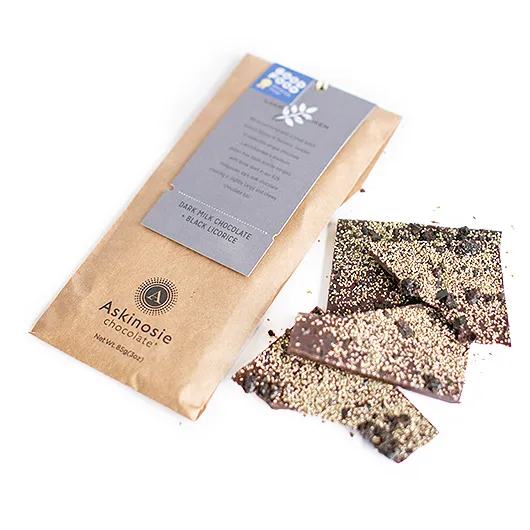 WS Dark Milk Chocolate + Black Licorice CollaBARation™ Bar