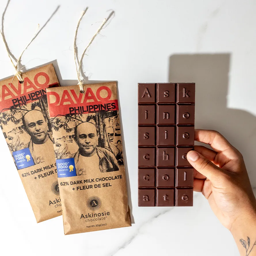 WS 62% Dark Milk Chocolate + Fleur de Sel Bar