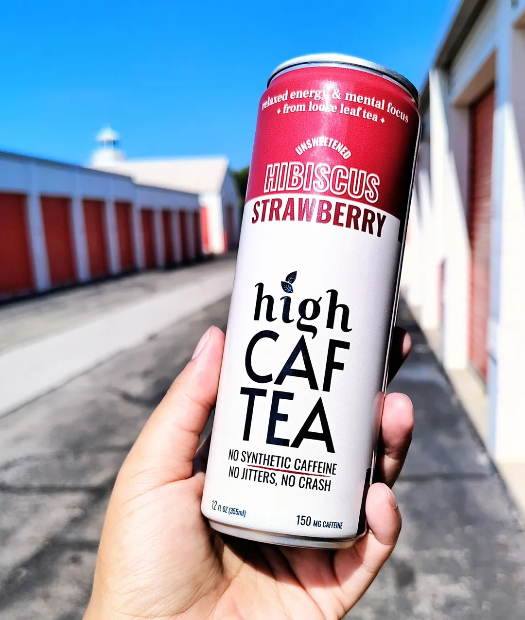 Hibiscus Strawberry High Caf | 150mg Energy from Loose Leaf Tea