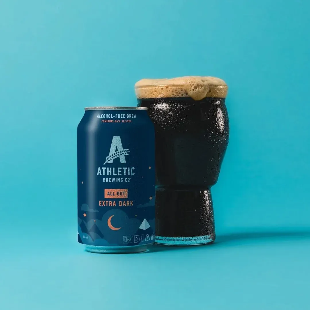 Athletic Brewing - All Out Extra Dark (Non-Alcoholic) 24-Can Case of 4x6-Pack
