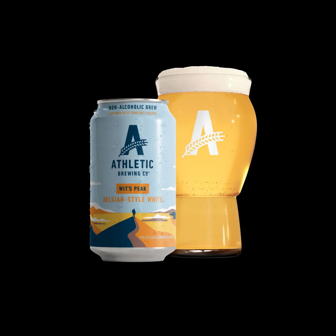 Athletic Brewing - Wit's Peak Witbier (Non-Alcoholic) 24-Can Case of 4x6-Pack