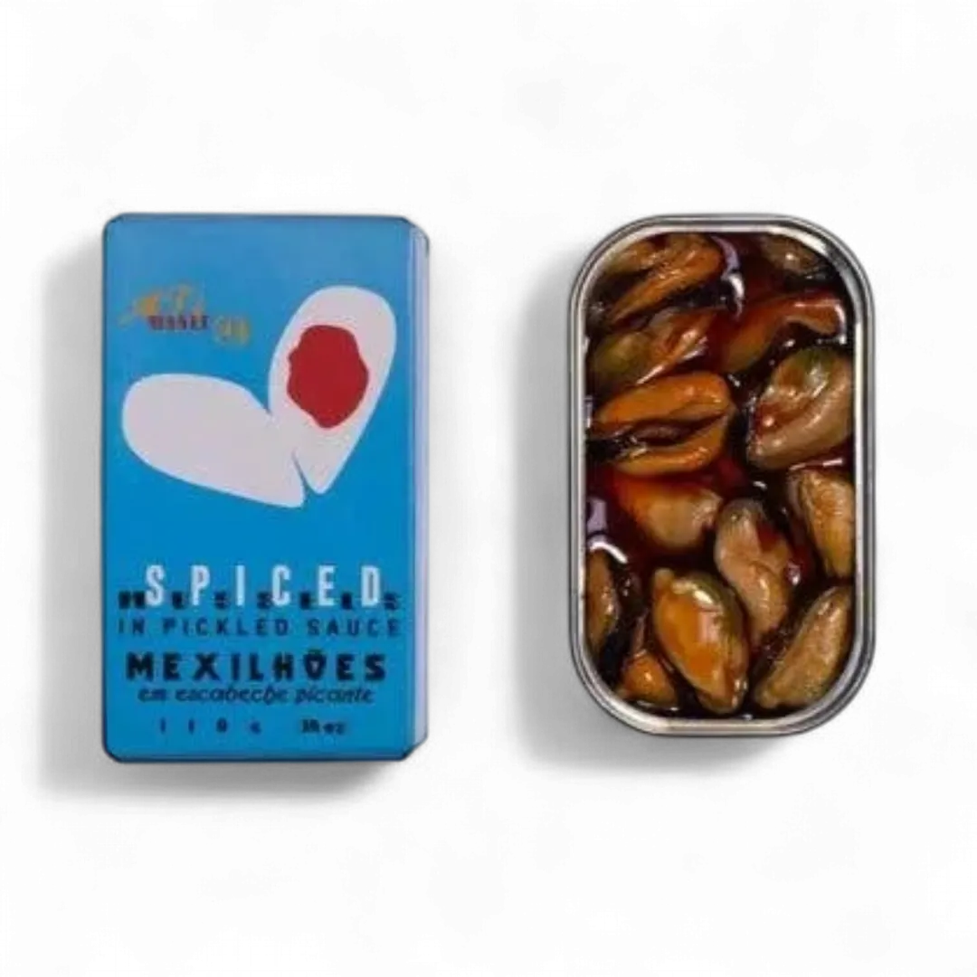 Ati Manel Spiced Mussels In Pickled Sauce, 110g