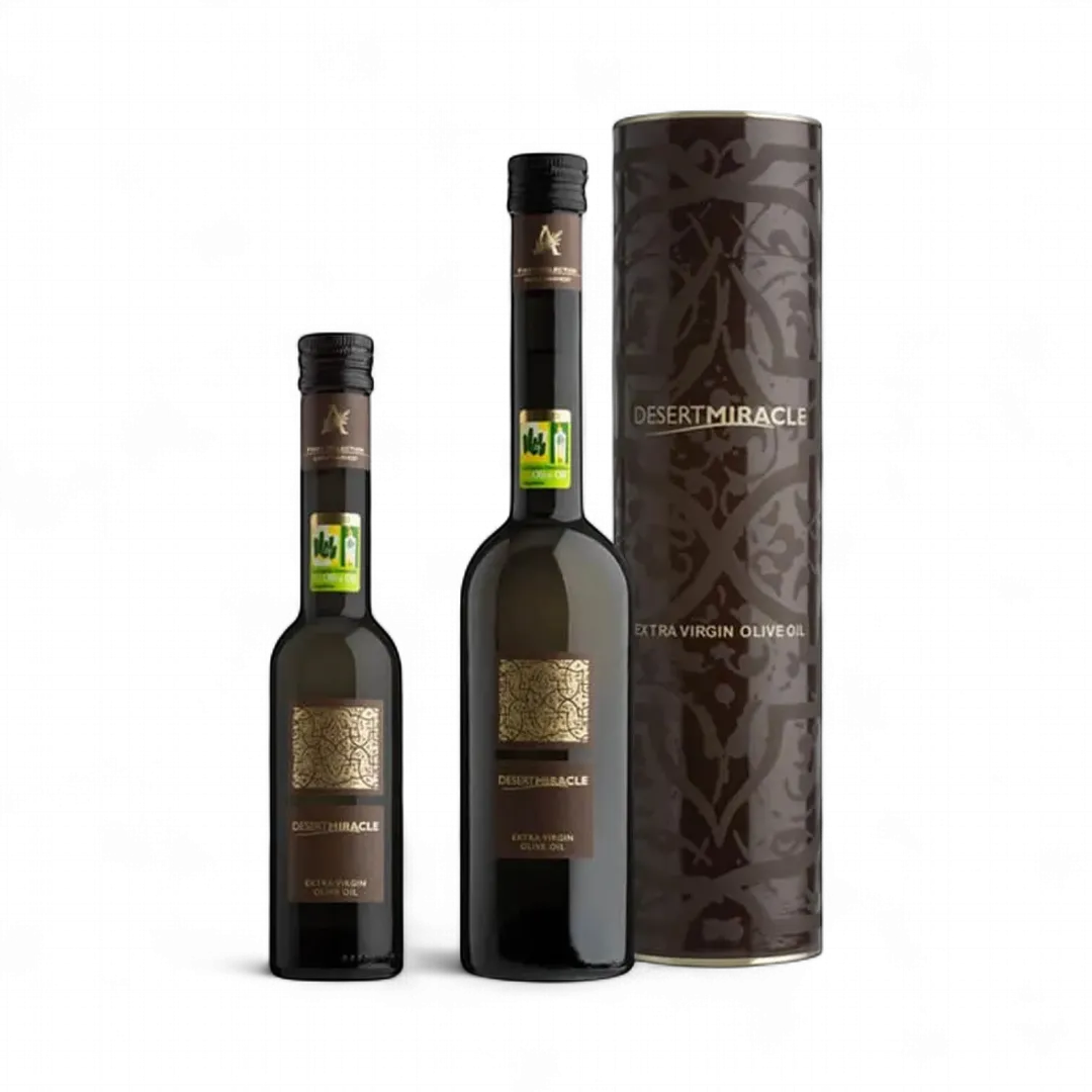 Desert Miracle Organic Extra Virgin Olive Oil | Glass Bottle | Moroccan and Polyphenol Rich - Carbon Neutral - Low Acidity - Trusted by Michelin Star Chefs