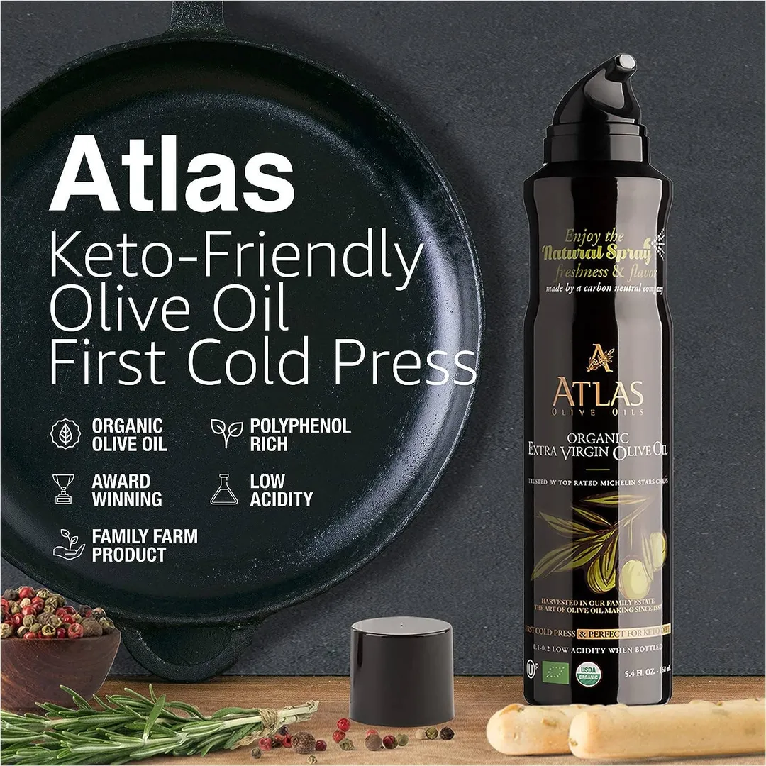 Atlas Spray Organic Extra Virgin Olive Oil - 5.4 fl oz bottle