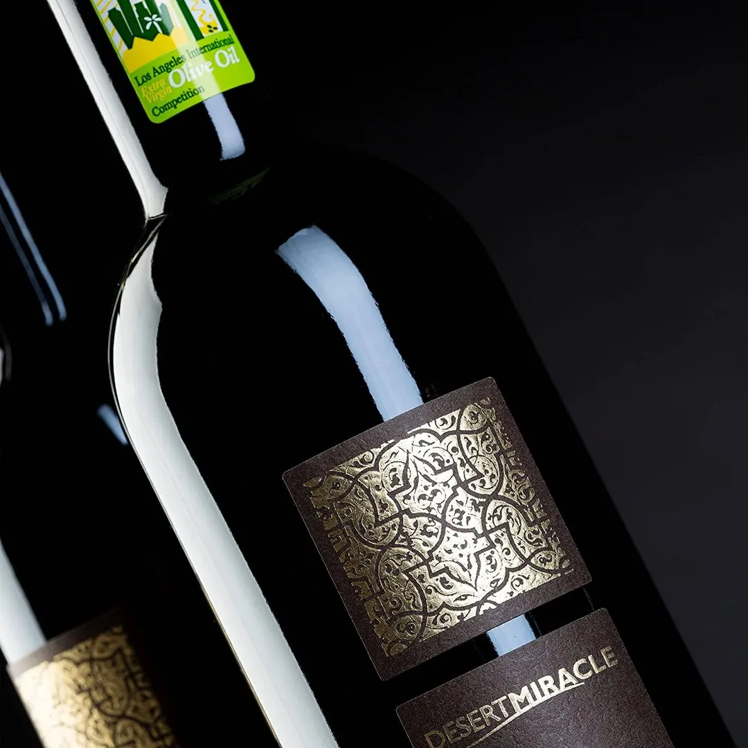 Desert Miracle Organic Extra Virgin Olive Oil | Glass Bottle | Moroccan and Polyphenol Rich - Carbon Neutral - Low Acidity - Trusted by Michelin Star Chefs