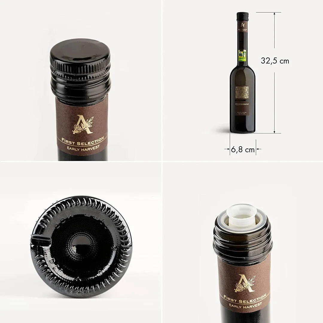 Desert Miracle Organic Extra Virgin Olive Oil | Glass Bottle | Moroccan and Polyphenol Rich - Carbon Neutral - Low Acidity - Trusted by Michelin Star Chefs