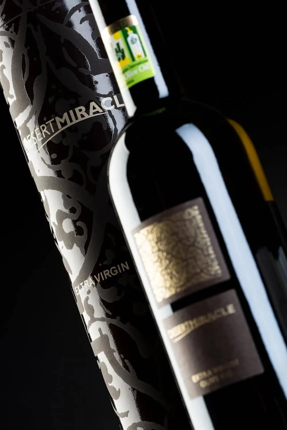 Giftbox Desert Miracle Organic EVOO Glass Bottle of 17oz - Moroccan and Polyphenol Rich - Carbon Neutral - Low Acidity - Trusted by Michelin Star Chefs