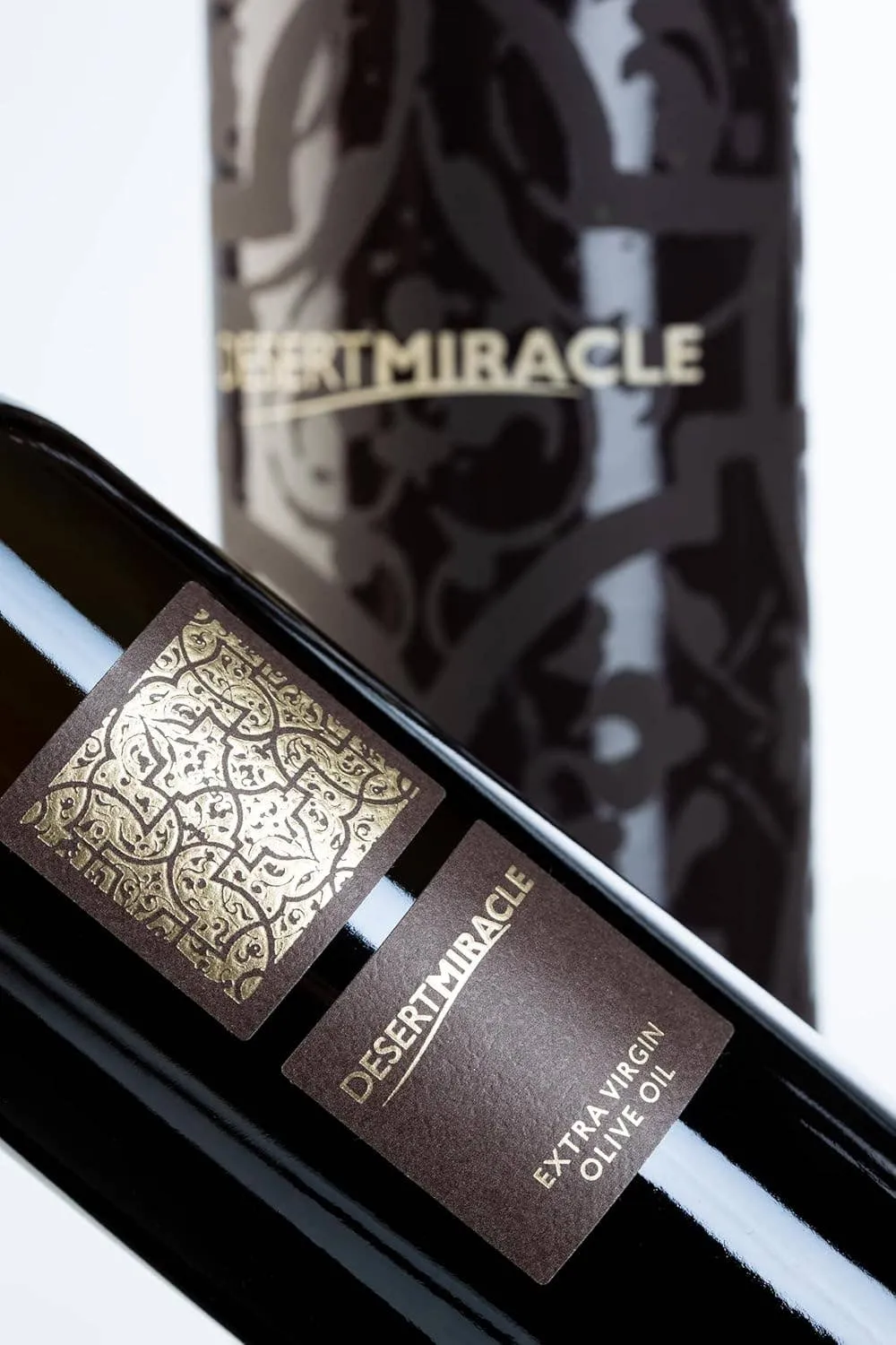 Giftbox Desert Miracle Organic EVOO Glass Bottle of 17oz - Moroccan and Polyphenol Rich - Carbon Neutral - Low Acidity - Trusted by Michelin Star Chefs