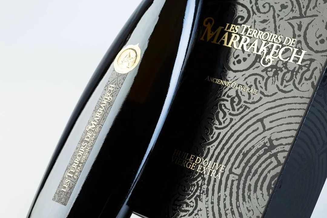 Giftbox Les Terroirs de Marrakech Organic Extra Virgin Olive Oil Luxury Glass bottle - Moroccan and Polyphenol Rich - Carbon Neutral - Low Acidity - Trusted by Michelin Star Chefs