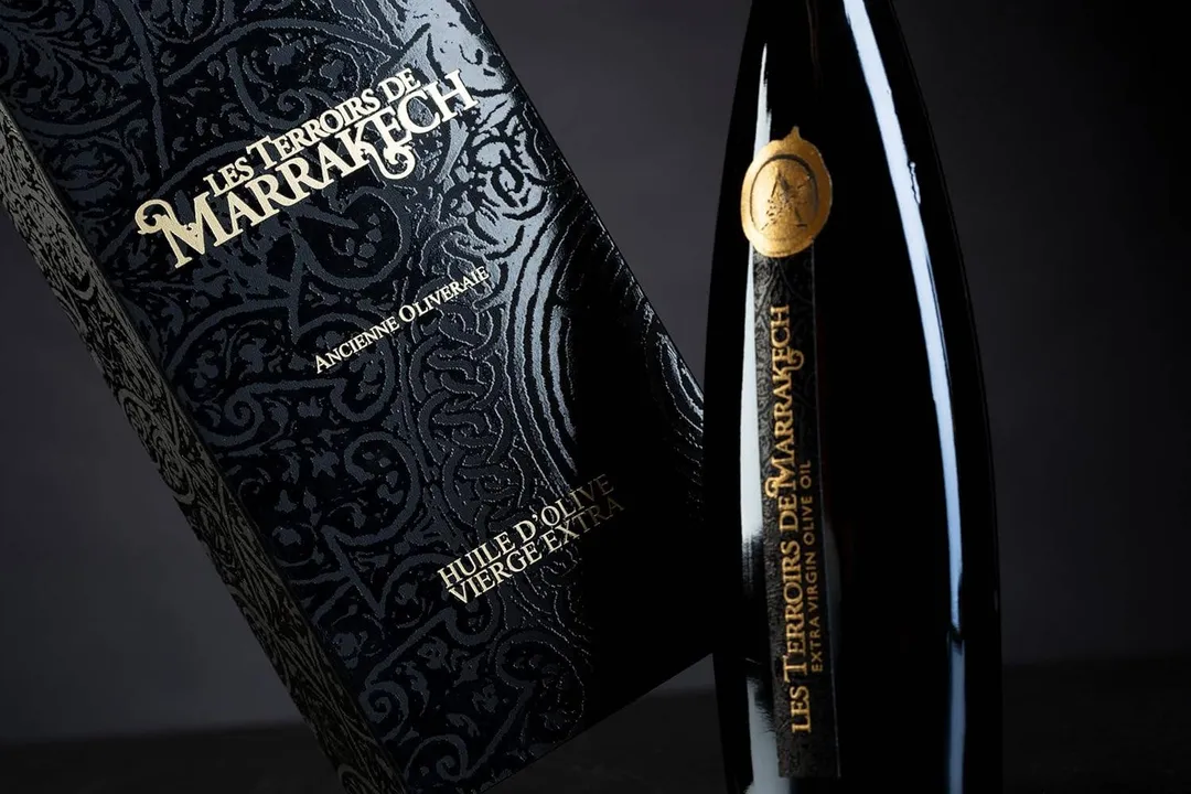 Giftbox Les Terroirs de Marrakech Organic Extra Virgin Olive Oil Luxury Glass bottle - Moroccan and Polyphenol Rich - Carbon Neutral - Low Acidity - Trusted by Michelin Star Chefs
