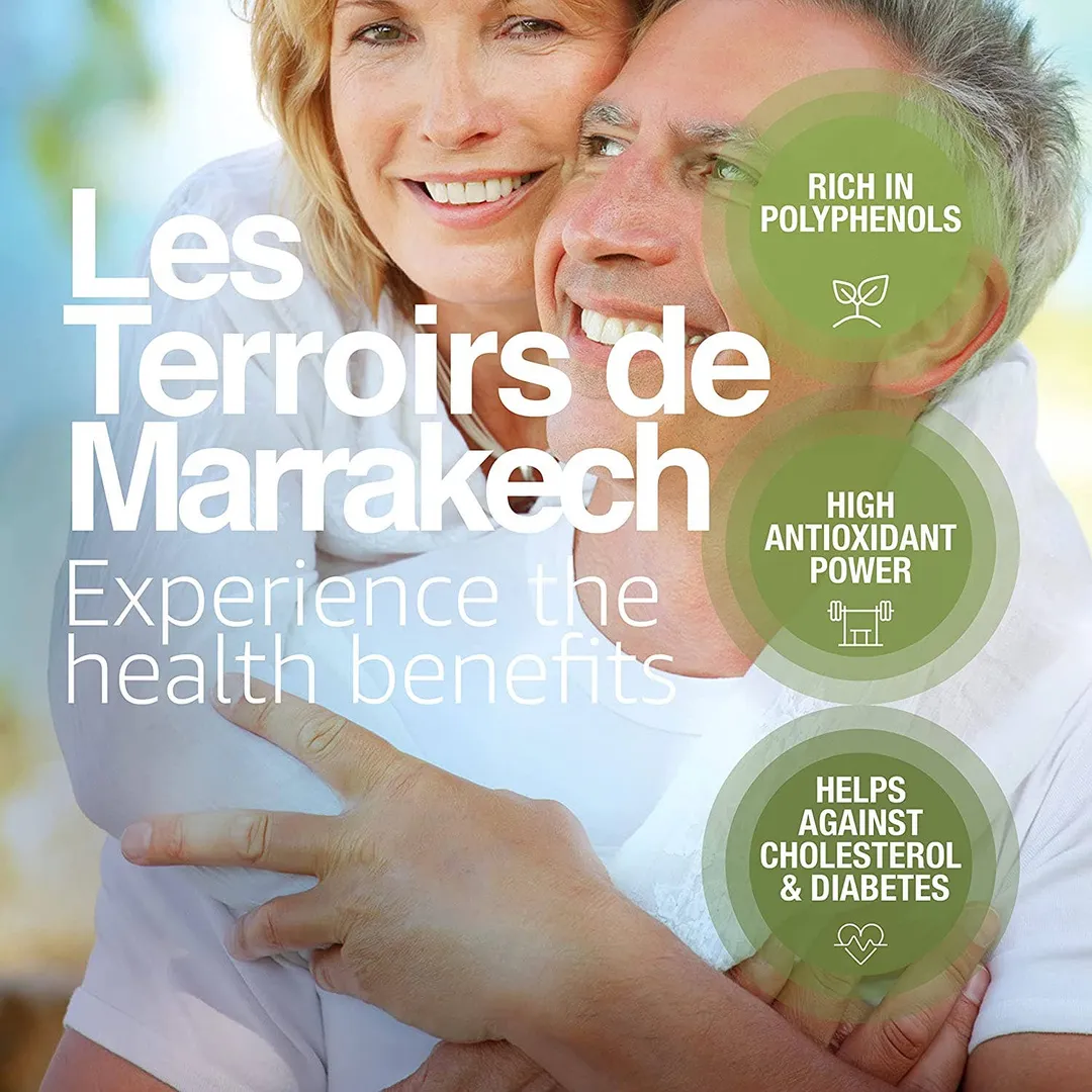 Les Terroirs De Marrakech Organic Extra Virgin Olive Oil Moroccan and Polyphenol Rich - Carbon Neutral - Low Acidity
