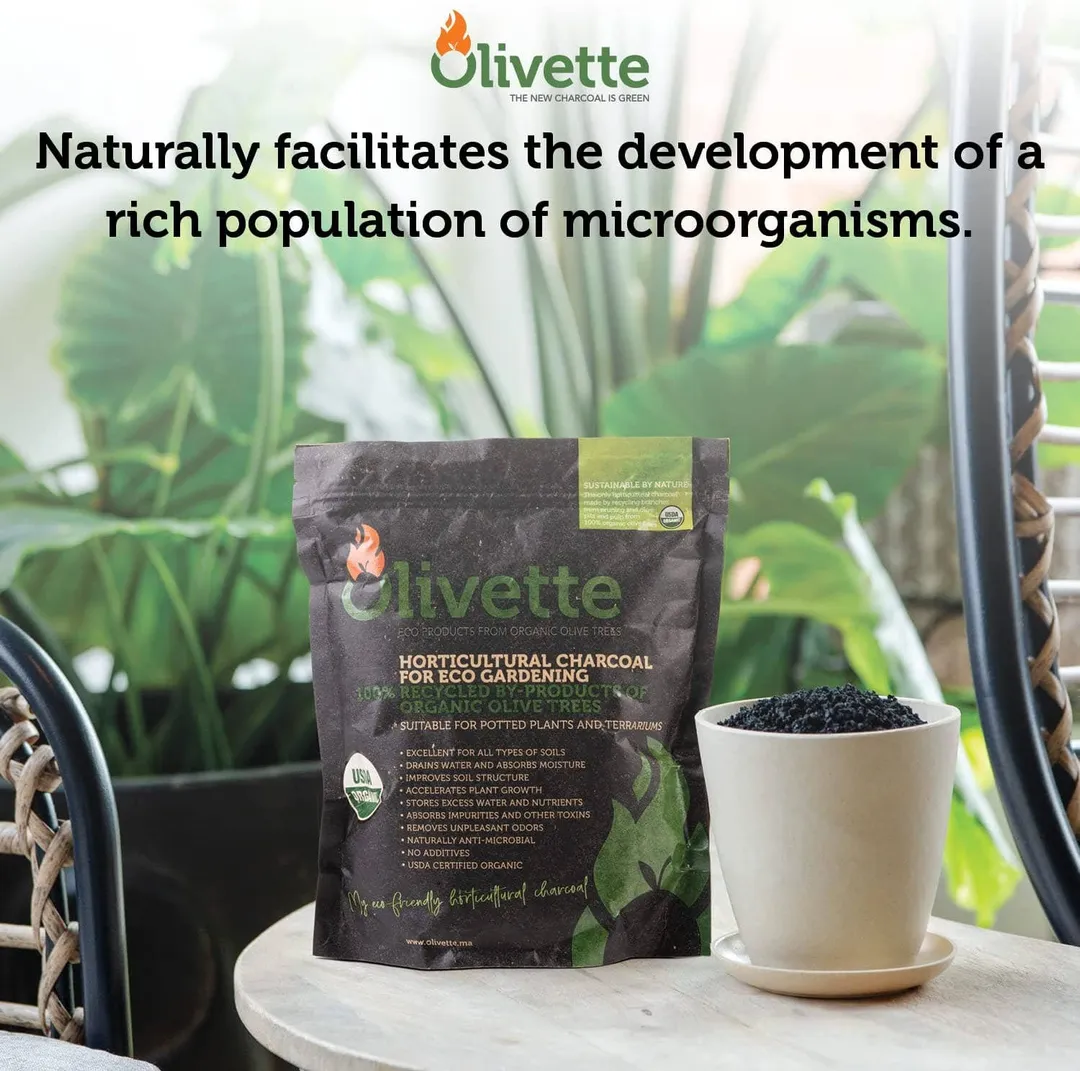 Olivette Horticultural Activated Charcoal for Plants | 1/4 bag