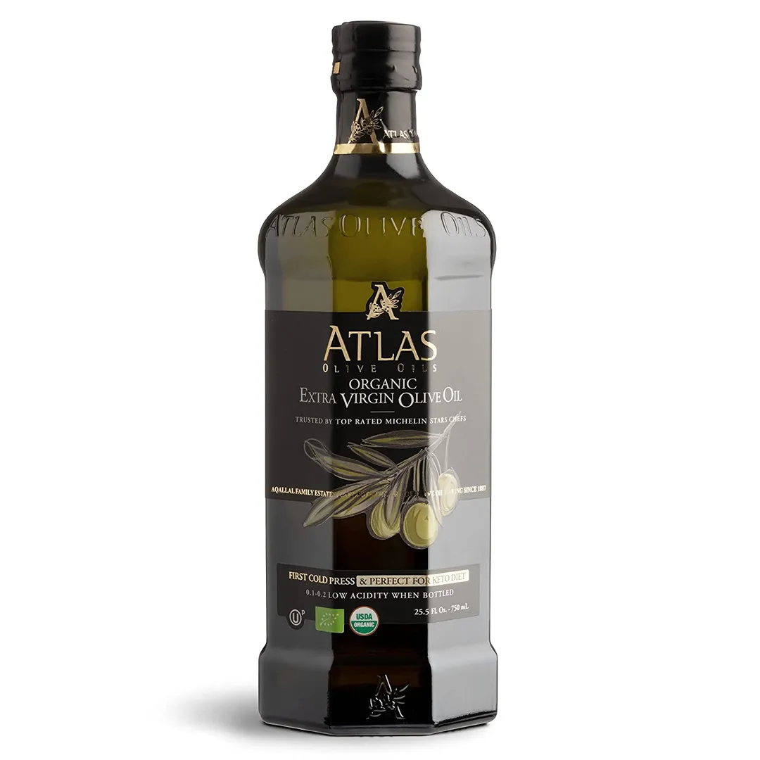 Atlas Organic Extra Virgin Olive Oil Metal tin of 3L (101.5 OZ) | Carbon Neutral | Low Acidity | Moroccan and Polyphenol Rich