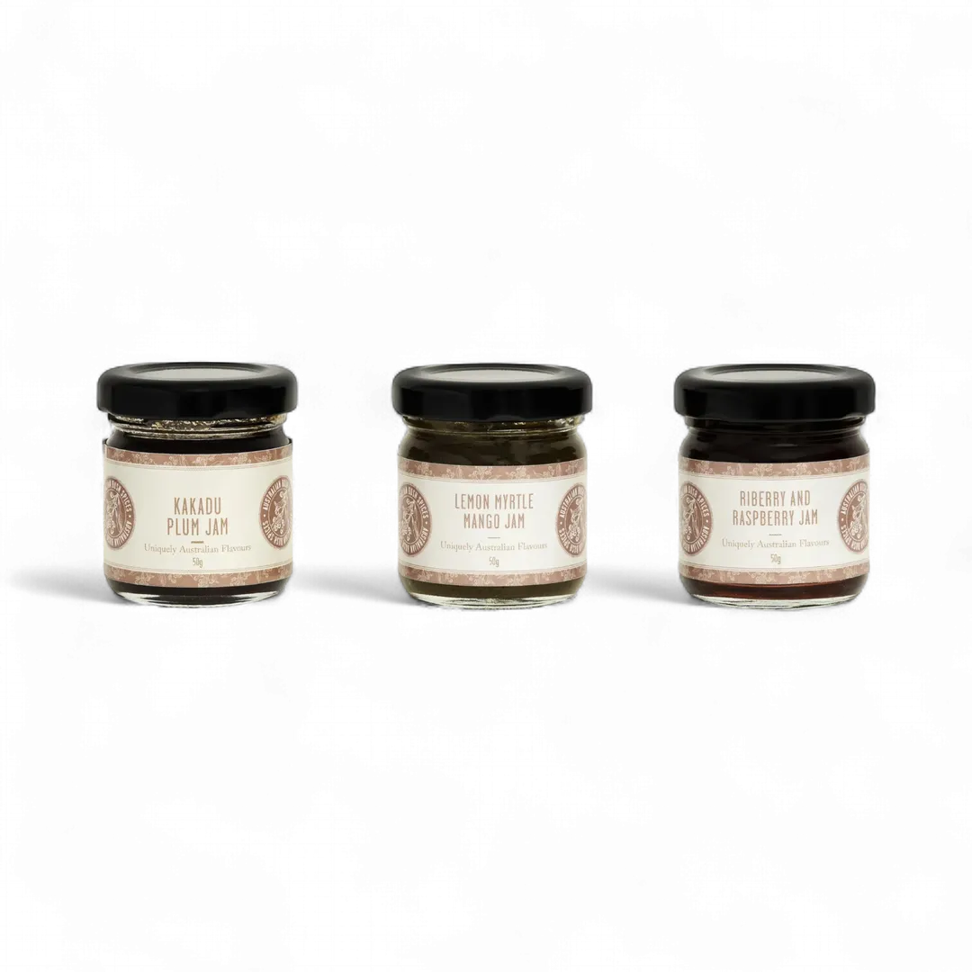 3 Pack Jams Minis 50g Wild Australian Native Plant Flavours