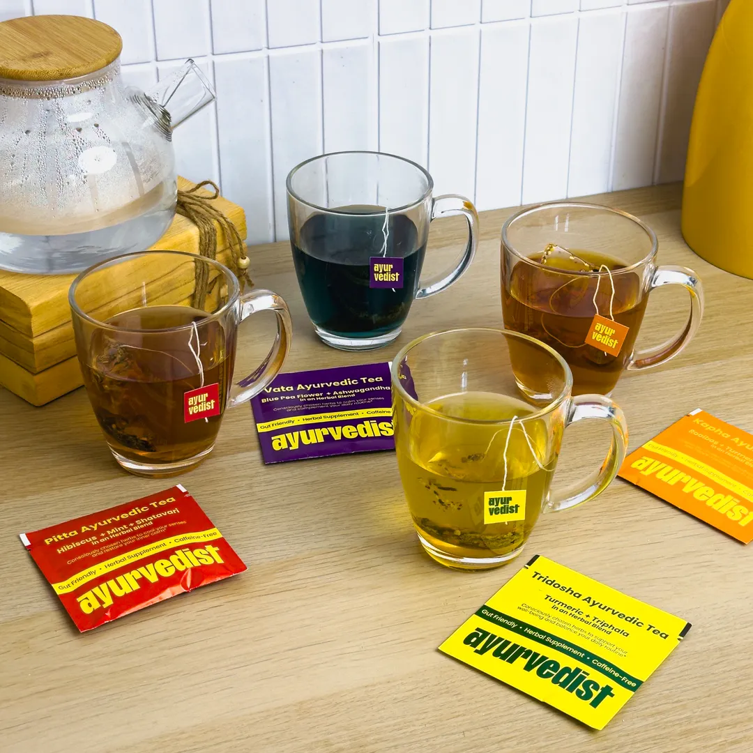 Ayurvedist Organic Longevity Tea Sampler | All 4 Blends