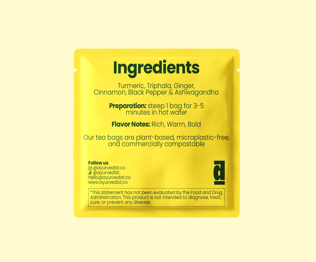 [Bulk Sachets] Tridosha Longevity | Organic Tea | Gut-Reboot