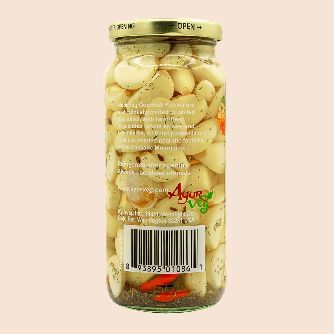 Handcrafted Pickled Garlic - Spicy