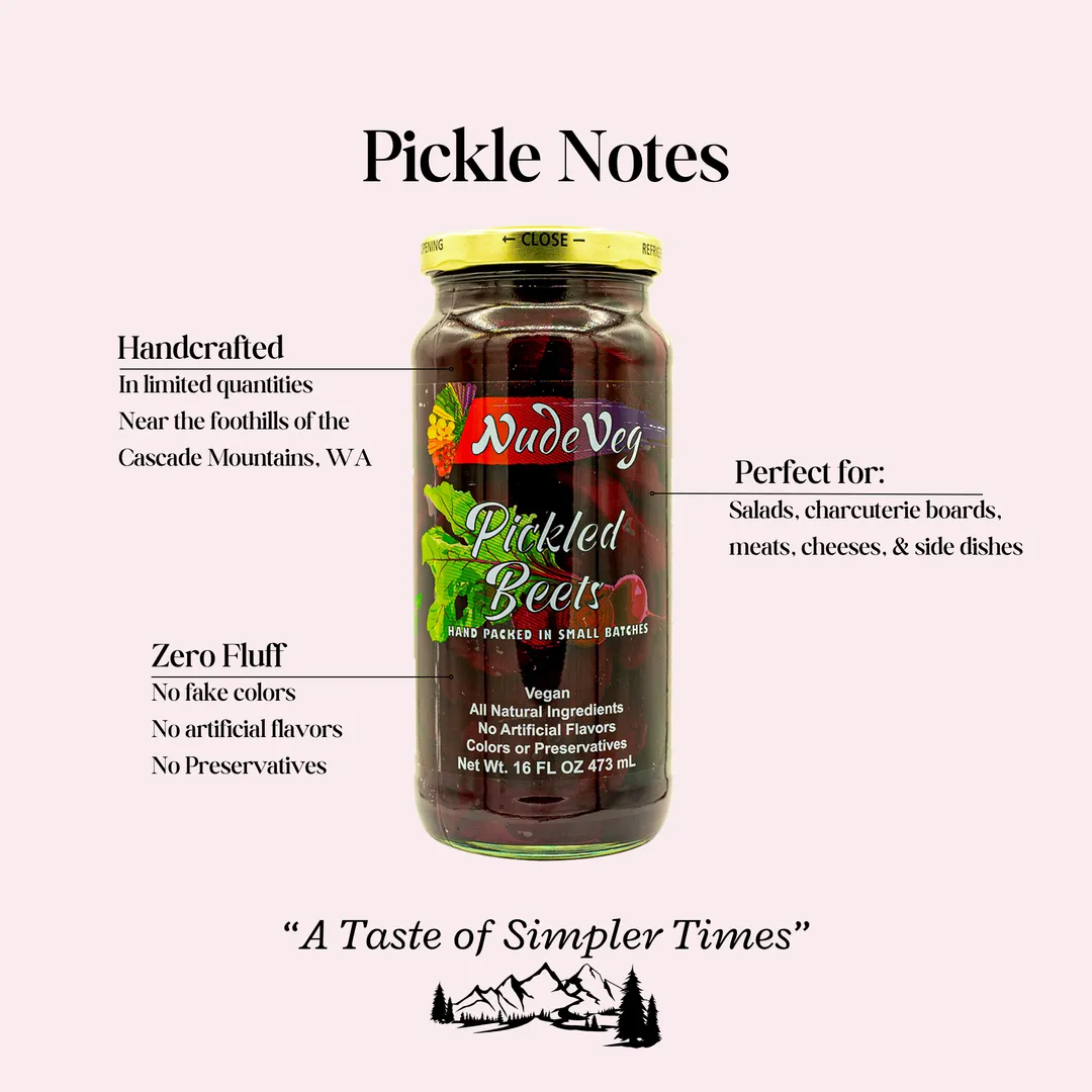 Handcrafted Pickled Beets (Artisanal Pickles)
