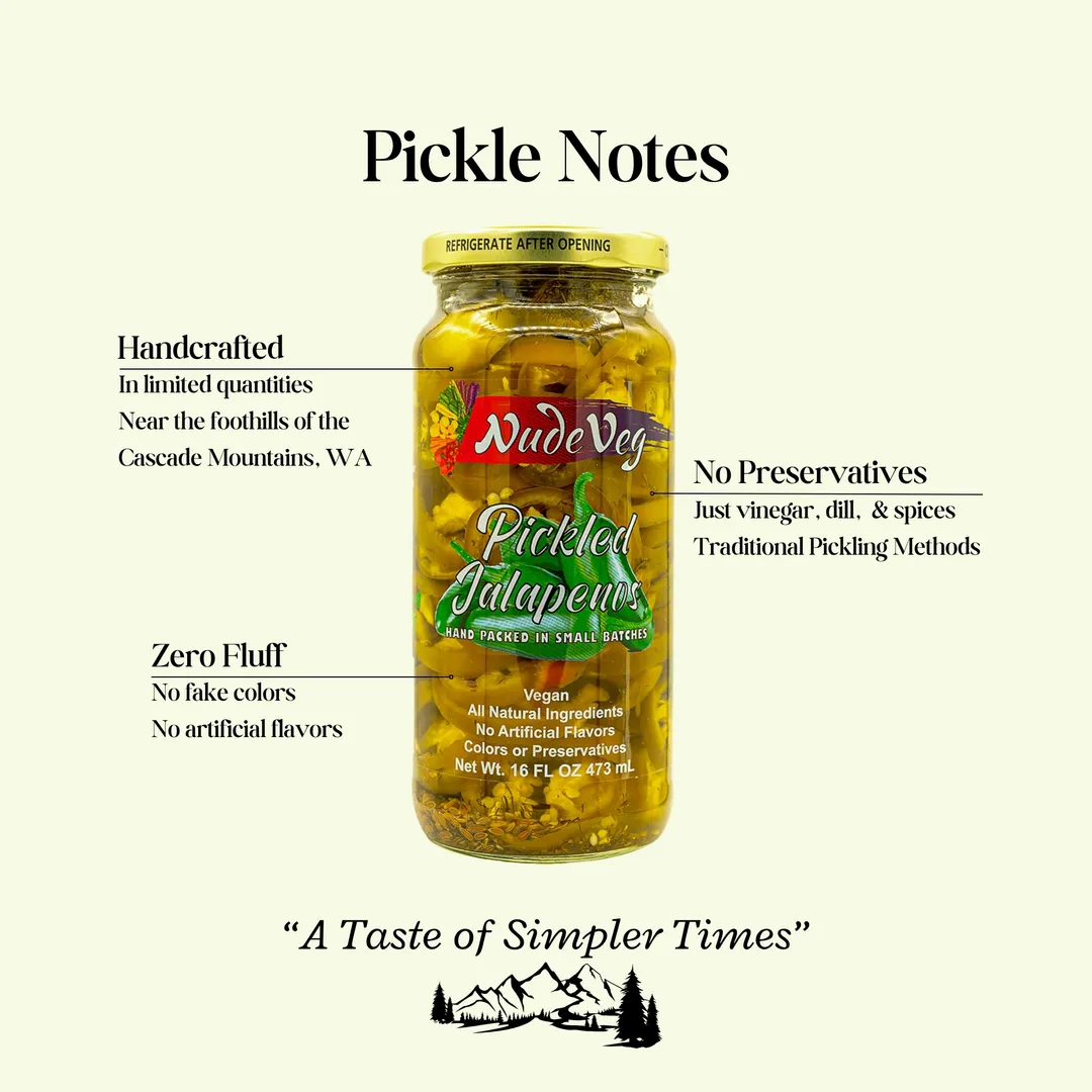 Pickled Jalapenos | Handcrafted | Pickles