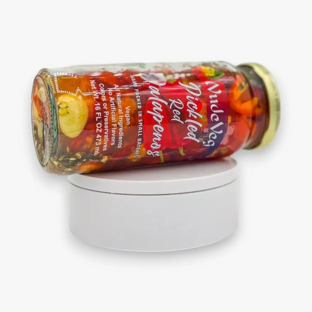 Handcrafted Pickled Red Jalapenos