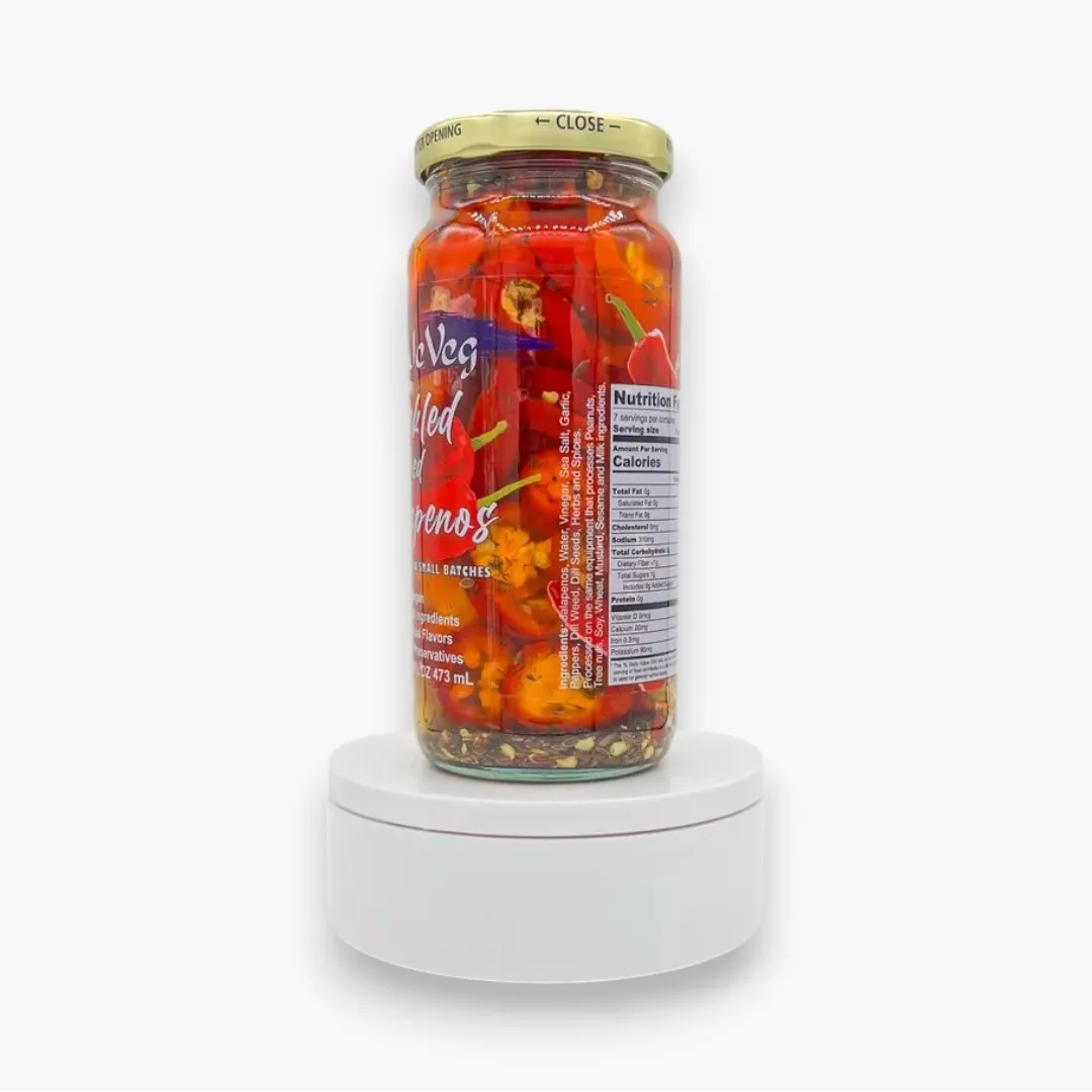 Handcrafted Pickled Red Jalapenos