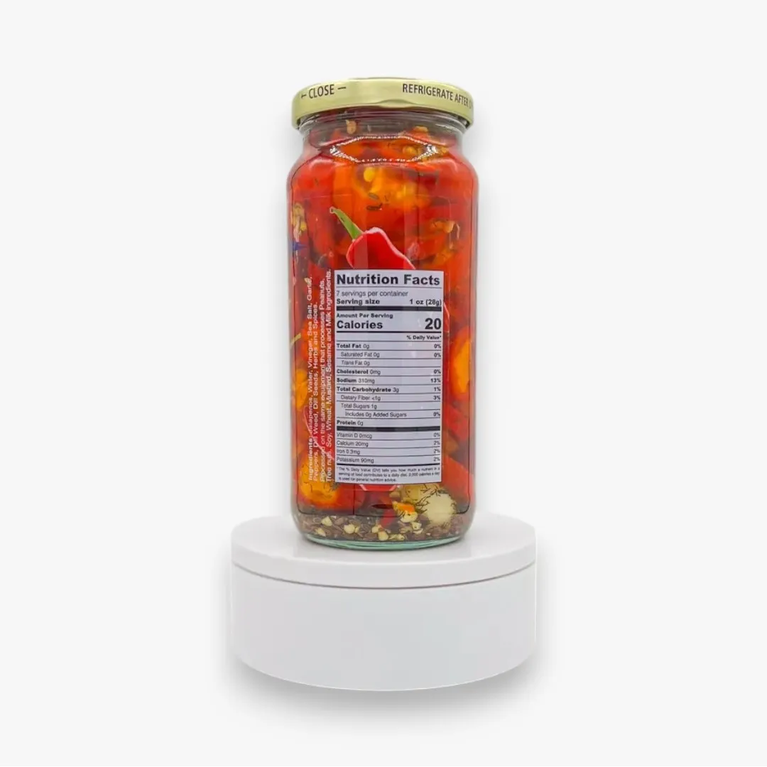 Handcrafted Pickled Red Jalapenos