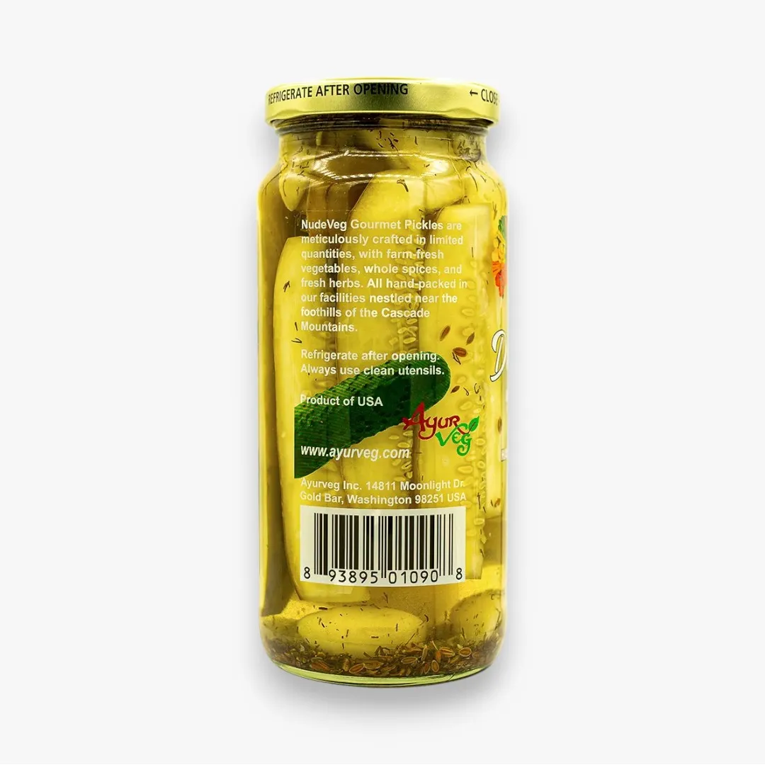 Handcrafted Spicy Dill Spears | Pickles | Pickled Vegetable