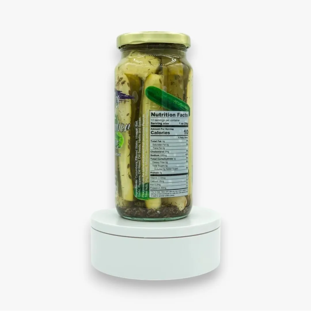Handcrafted Spicy Dill Spears | Pickles | Pickled Vegetable