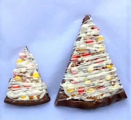 Fall Chocolate Candy & Pretzel Pizza