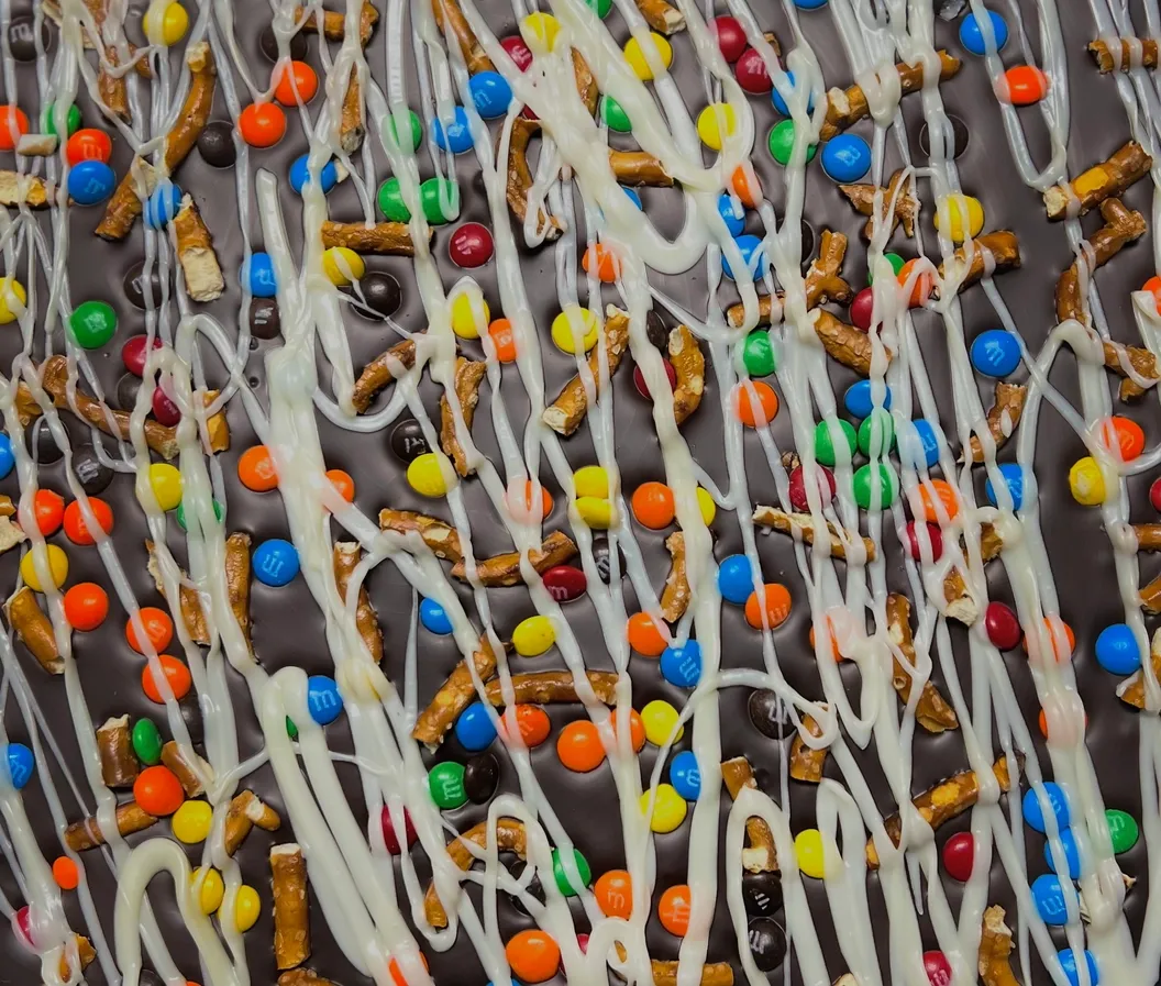 Milk Chocolate Candy & Pretzel Pizza