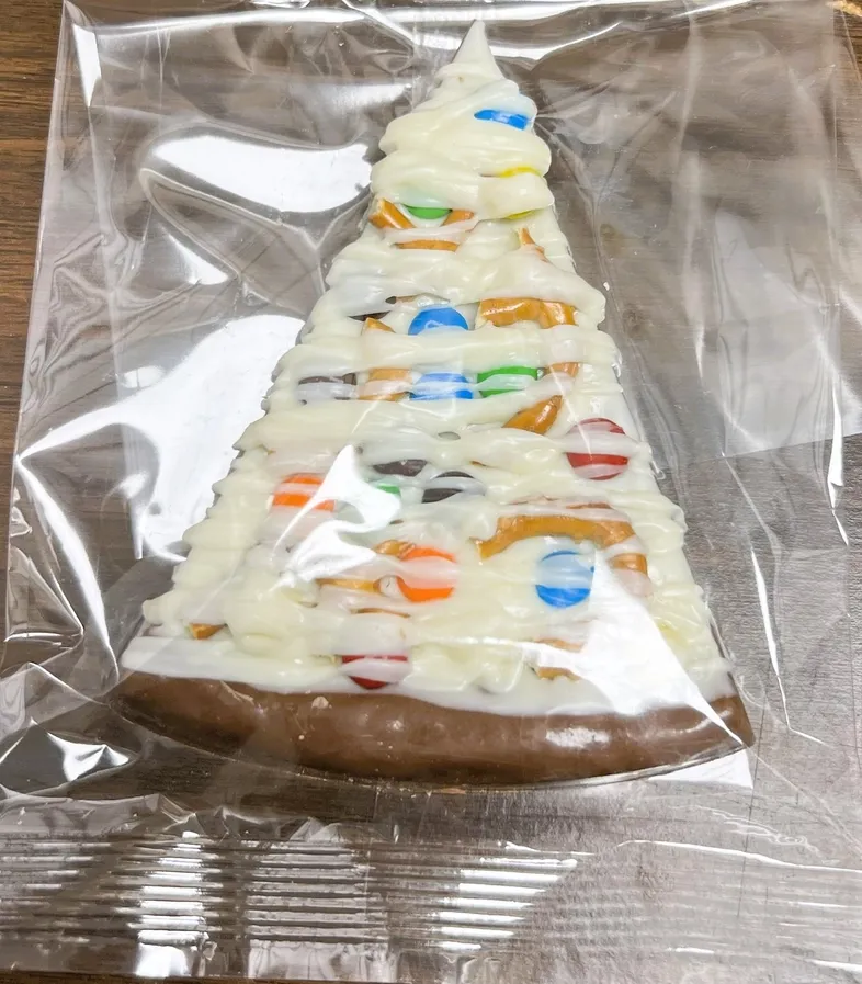 Mini Chocolate Candy & Pretzel Pizza Slice