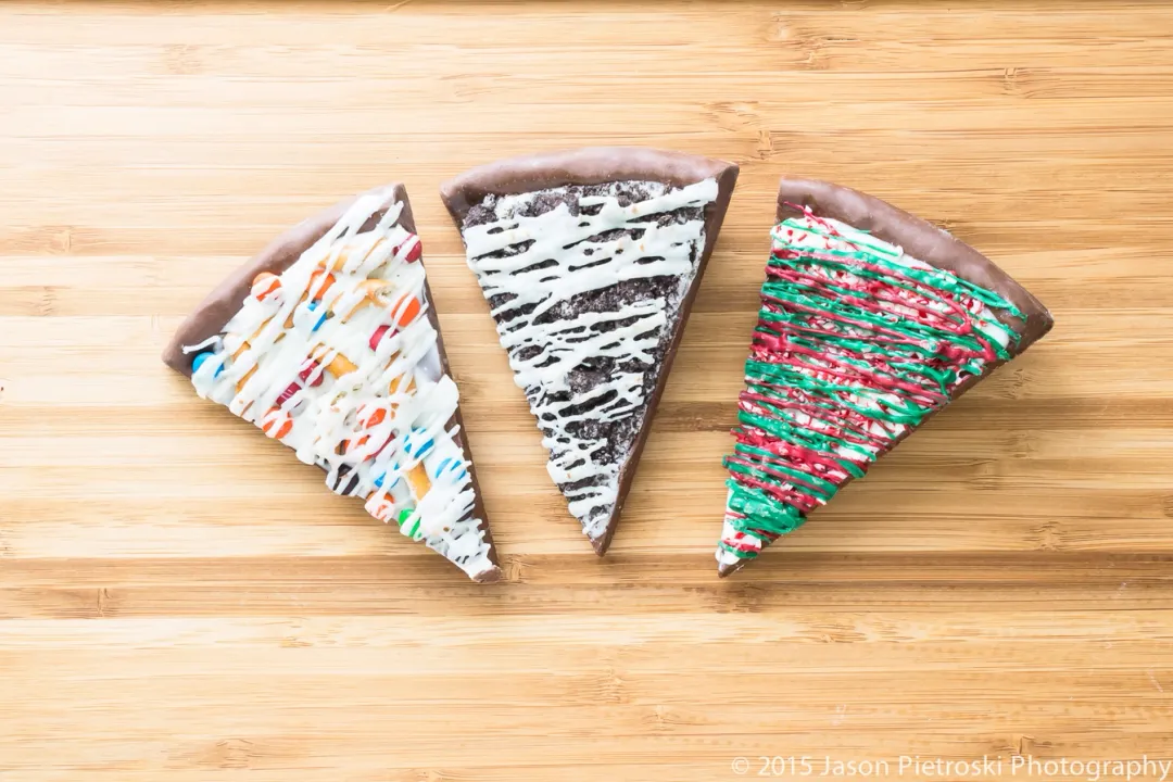 Mini Holiday Peppermint Pizza Slice