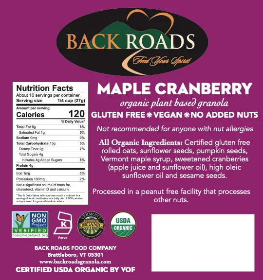 Maple Cranberry Granola variant