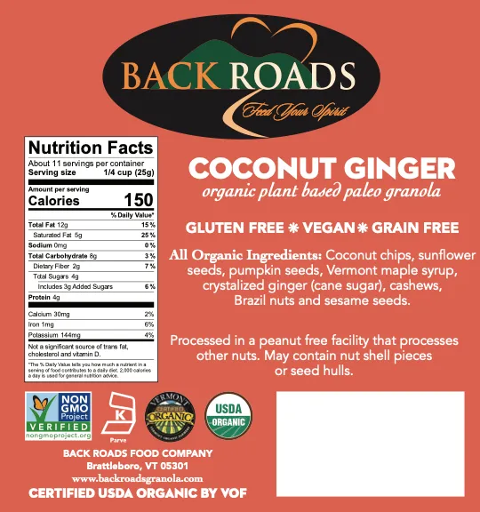 Paleo Coconut Ginger Granola variant