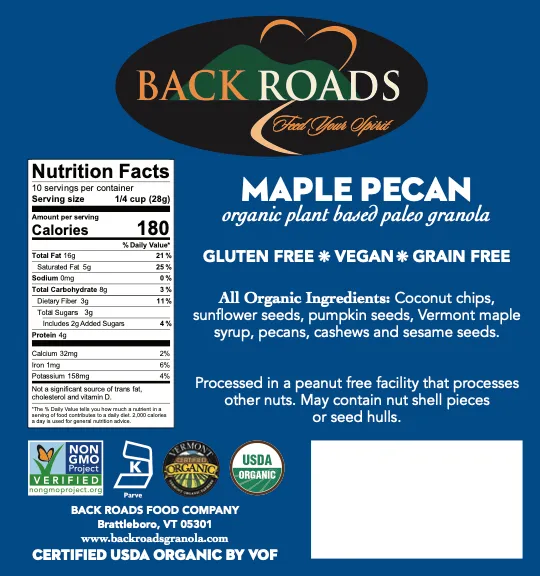 Paleo Maple Pecan Granola variant