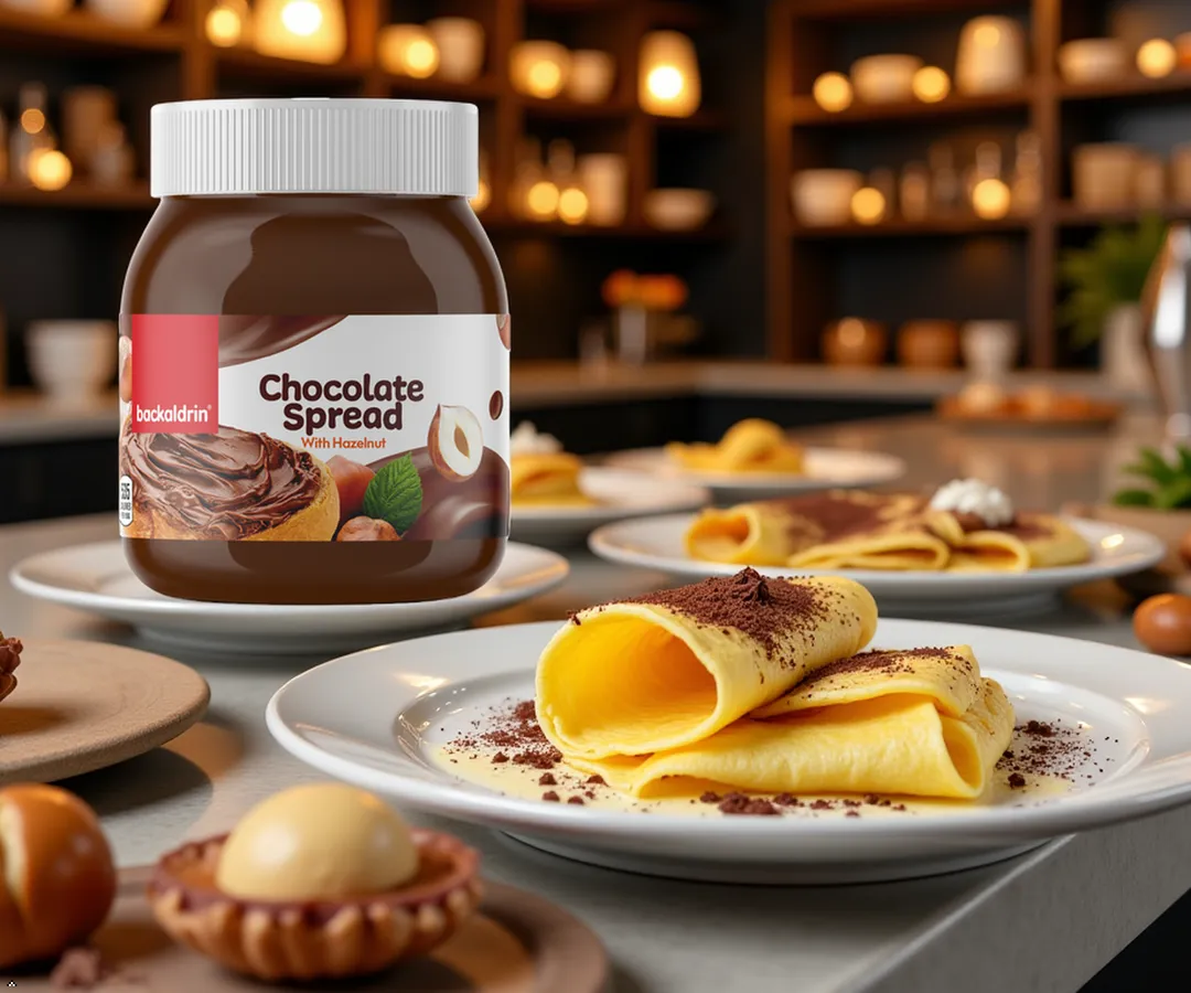 Hazelnut Chocolate Spread - Premium Creamy Cocoa & Nut Butter for Toast, Bagels, Waffles &amp; Dessert Baking - Rich Chocolate Hazelnut Flavor - 12.35 oz Jar