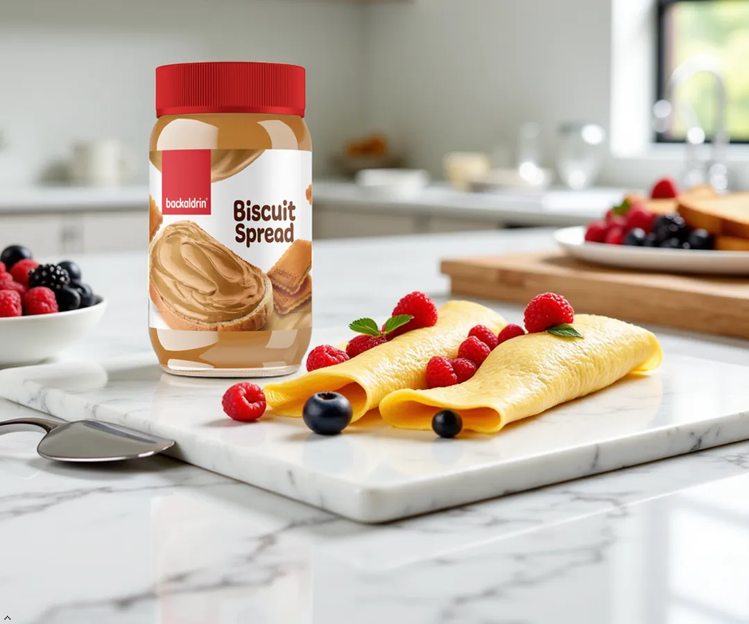 Biscuit Cream Spread - Biscuit Flavored Butter for Toast, Bagels, Pancakes & Baking - Smooth Creamy Texture with Sweet Biscuit Flavor - 14.1 oz Jar