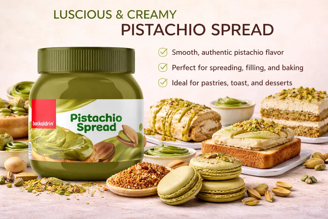 Pistachio Cream Spread - Sweet Nut Butter for Toast, Bagels, Pancakes & Desserts - Smooth Creamy Texture with Rich Pistachio Flavor for Baking - 12.35 oz Jar