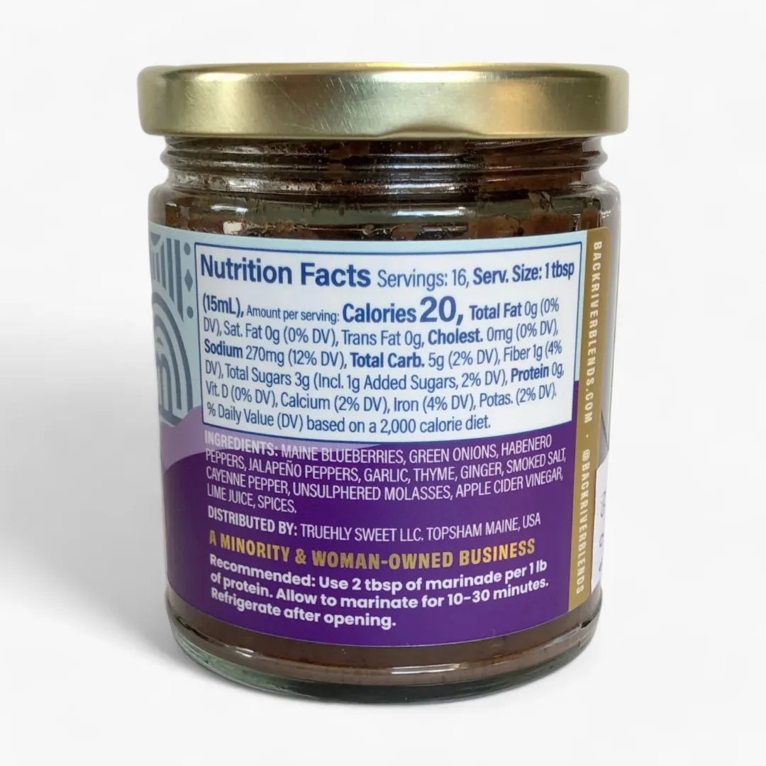 Back River Blends Jamaican Jerk Marinade - Maine Blueberry