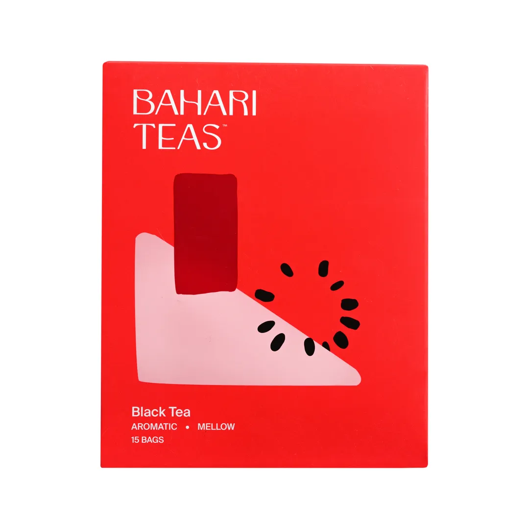 Bahari Teas Kenyan Black Tea - Delicious African Tea Hot or Cold (15 Tea Bags)