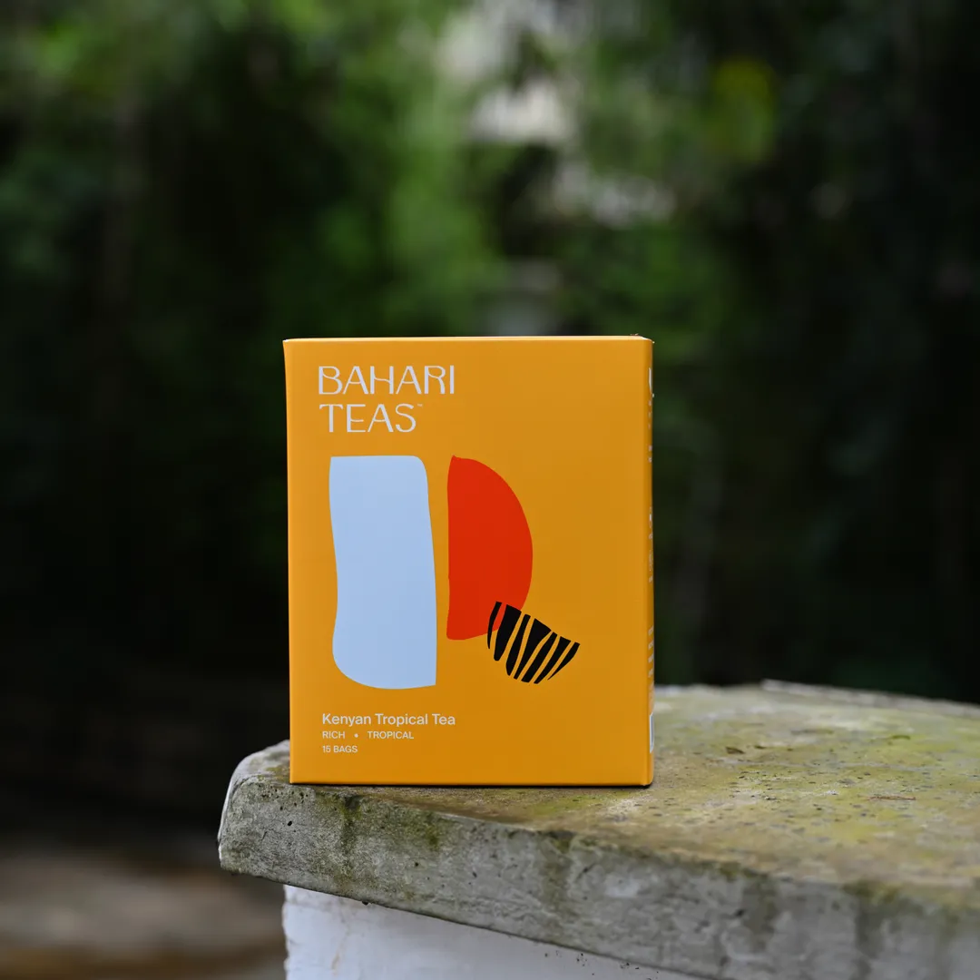 Bahari Teas Kenyan Tropical Black Tea with Pineapple and Mango (15 Tea Bags)