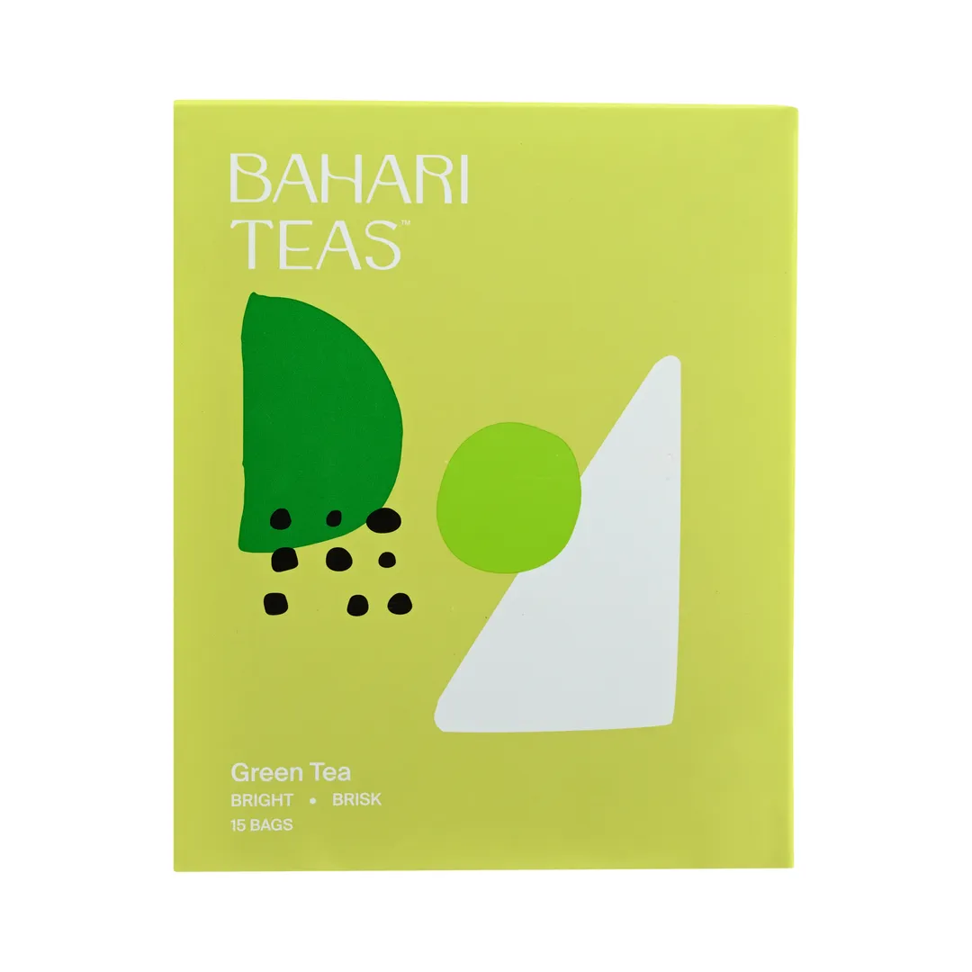 Bahari Teas Premium Kenyan Green Tea - Antioxidant Rich, Bright, Brisk, Unique Beverage Hot or Cold (15 Tea Bags)