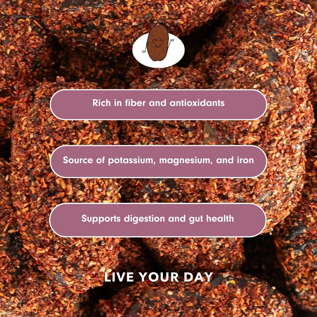 Baitz | Spicy Dried Medjool Dates 3.5 oz (3 PACK) | Naturally Sweet & Spicy Snack | No Artificial Colors or Preservatives | Dried Fruit | 100% Natural | Energetic
