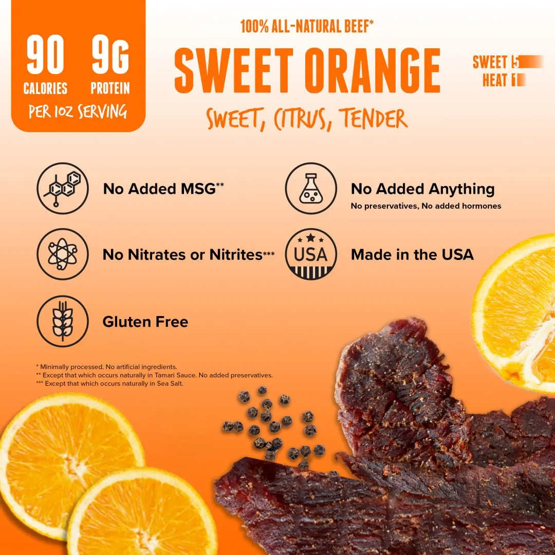 Baja Vida Beef Jerky - 1oz Sweet Orange