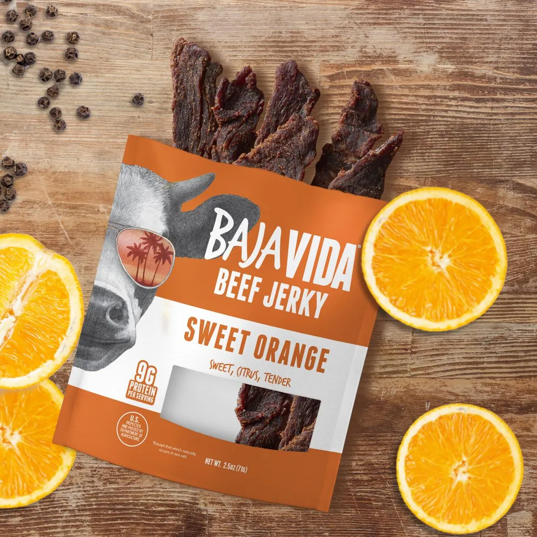 Baja Vida Beef Jerky - 1oz Sweet Orange